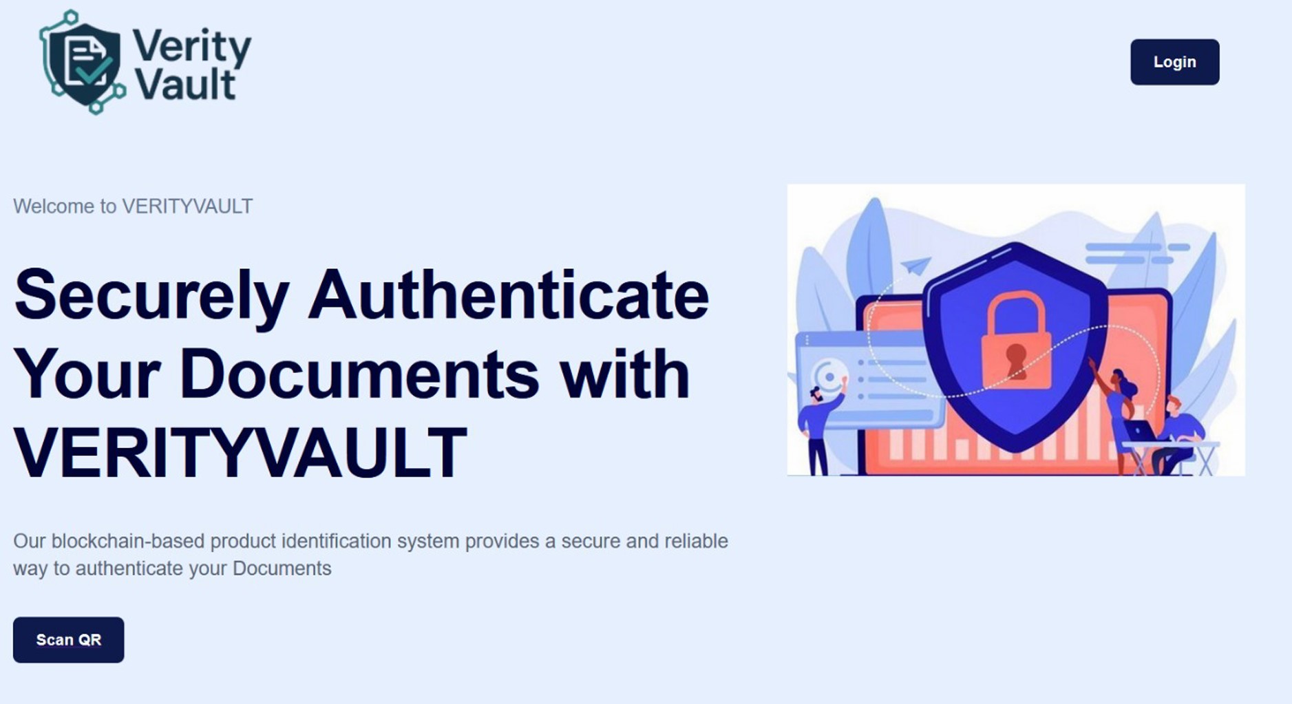 VERITY VAULT website preview image